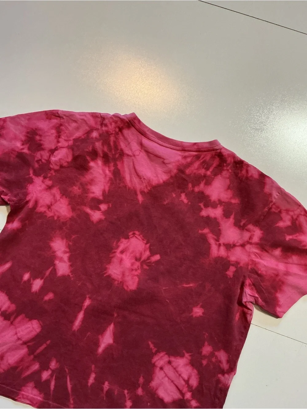 Vintage Polo Ralph Lauren Pony Logo Tie Dye V Neck 100% Cotton S/S T-Shirt
